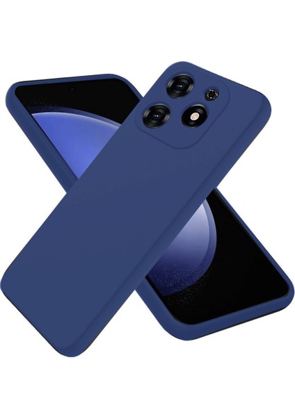 Tecno Spark 20C/20/GO 2024 Kılıf | Esnek Ince Silikon Kapak Slim Case - Lacivert