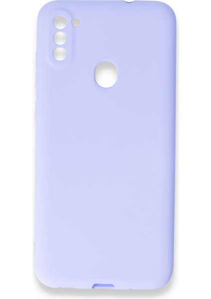 Samsung Galaxy A11 / M11 Uyumlu Ince Esnek Soft Rubber Telefon Kılıfı - Lila