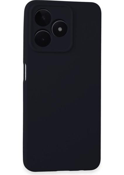Realme C53 Uyumlu Ince Esnek Soft Rubber Telefon Kılıfı - Siyah