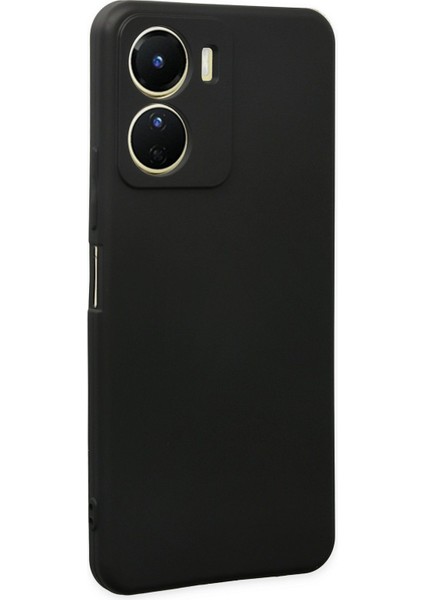 Vivo Y16 Uyumlu Ince Esnek Soft Rubber Telefon Kılıfı - Siyah