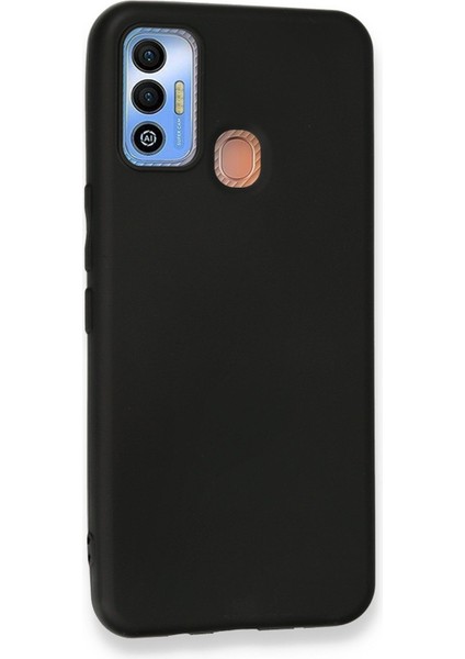 Tecno Spark 7t Uyumlu Ince Esnek Soft Rubber Telefon Kılıfı - Siyah
