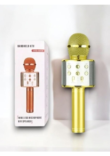 Karaoke Mikrofon ve Hoparlör Bluetooth Hoparlör - Şarjlı ve Taşınabilir Ses Deneyimi