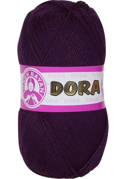 1 Adet Dora El Örgü Ipi Yünü 100 gr 061 Mürdüm