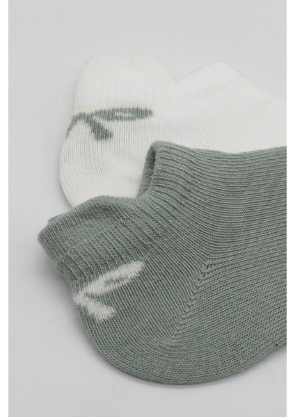 2'li Sneakers Smile Penye Çorap BS20106 Nil Ekru modelleri