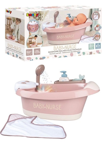 7600220368 Baby Nurse Sesli ve Işıklı Balneo Banyo Seti -Simba
