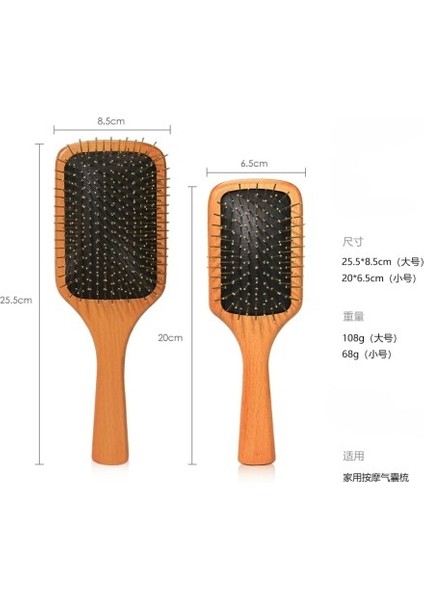 Çelik İğne Uçlu Bambu Tarak 21 cm 12'li Paket