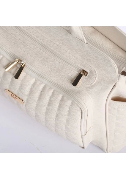 Juno Deri Anne Bebek Bakım Çantası 7281 Krem modelleri