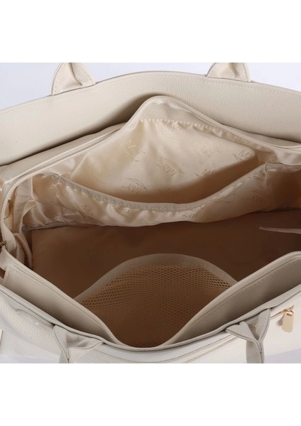 Juno Deri Anne Bebek Bakım Çantası 7281 Krem indirimleri