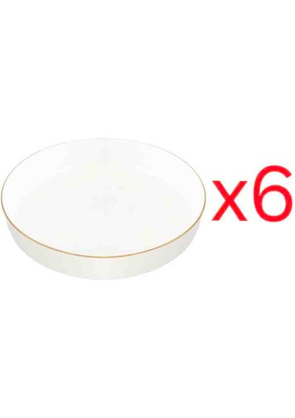Chopin Altın Yaldız 6'lı Çukur Tabak 19 cm