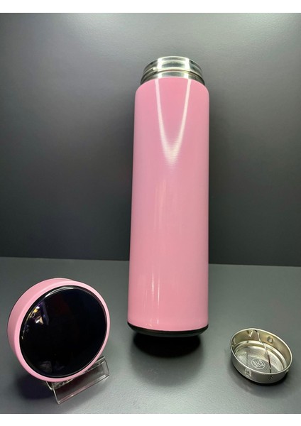 Dijital Derece Göstergeli Paslanmaz Çelik Kolay Taşınabilir El Termosu Matara 500 ml fırsatları