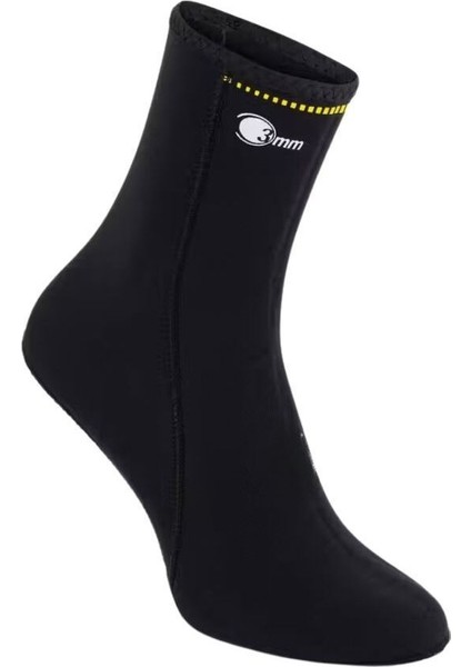 Supratex Tabanlı Dalgıç Çorap 3mm Black-40-41