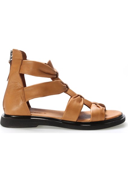 Deri Kadın Topuklu Sandalet 124ZA116