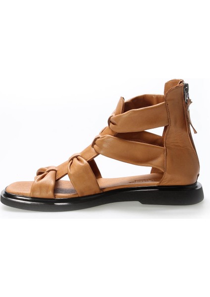 Deri Kadın Topuklu Sandalet 124ZA116 fiyatları