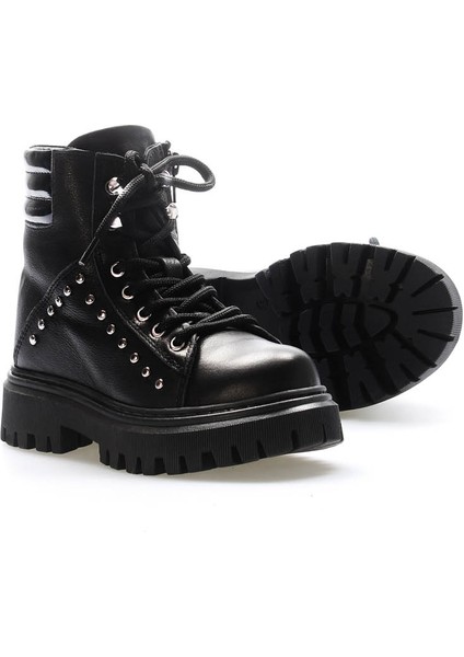 Deri Kürklü Unisex Çocuk Klasik Bot 612KFA1589-2