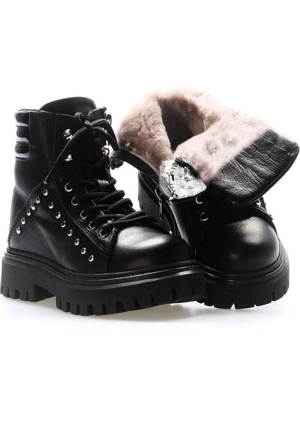 Deri Kürklü Unisex Çocuk Klasik Bot 612KFA1589-2