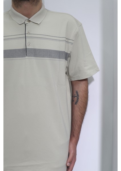 Fistan Store Erkek Desenli Spor Kesim Rahat Kalıp Polo Yaka Battal T-Shirt fiyatları