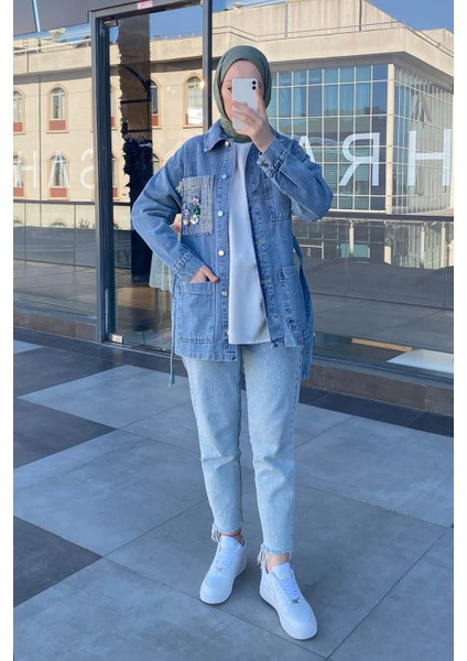 Denim Ceket Mavi indirimleri