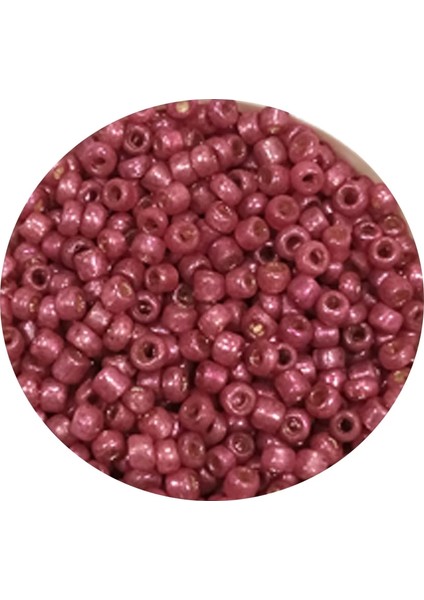 Dökme Cam Kum Boncuk (11/0) 2 mm - 20 Gram - Koyu Pembe - BNC011