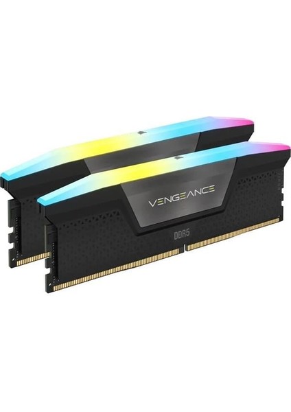 Corsaır 32GB (2x 16GB) Ddr5 6000MHZ CL30 Rgb Dual Kıt Pc Ram Vengeance Rgb CMH32GX5M2B6000Z30K