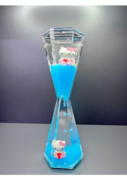 Dekoratif Ofis Masaüstü Çocuk Çalışma Odası Sulu Kum Saati - Hello Kitty My Melody Kuromi