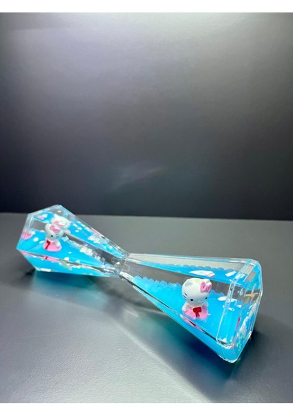 Dekoratif Ofis Masaüstü Çocuk Çalışma Odası Sulu Kum Saati - Hello Kitty My Melody Kuromi modelleri