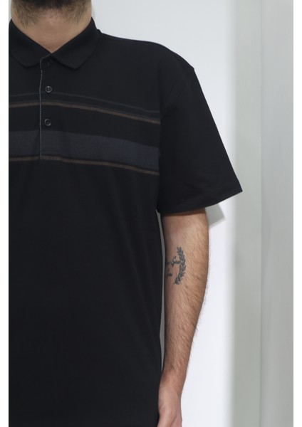 Fistan Store Erkek Desenli Spor Kesim Rahat Kalıp Polo Yaka Battal T-Shirt fiyatları