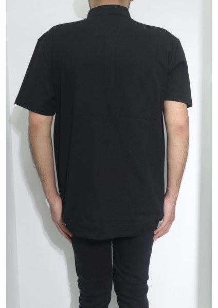 Fistan Store Erkek Desenli Spor Kesim Rahat Kalıp Polo Yaka Battal T-Shirt modelleri
