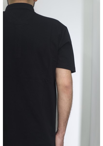 Fistan Store Erkek Desenli Spor Kesim Rahat Kalıp Polo Yaka Battal T-Shirt fırsatları