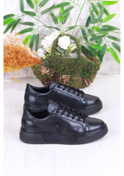 1362002 Siyah Orijinal Ürün Iç ve Dış Hakiki Deri Sneaker Erkek Ayakkabı