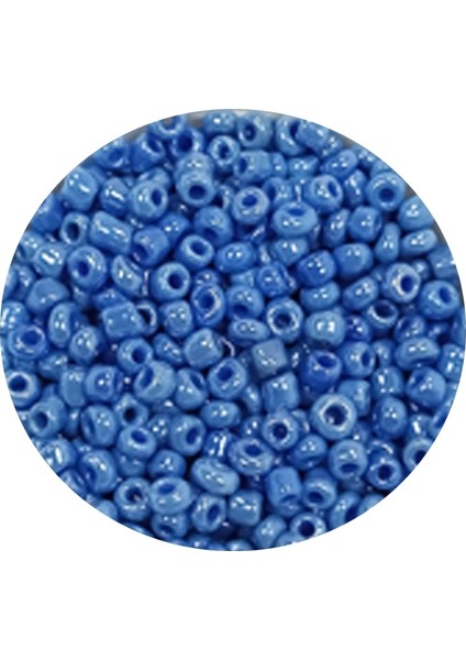 Dökme Cam Kum Boncuk (11/0) 2 mm - 20 Gram - Mavi - BNC009