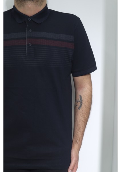 Fistan Store Erkek Desenli Spor Kesim Rahat Kalıp Polo Yaka T-Shirt fiyatları