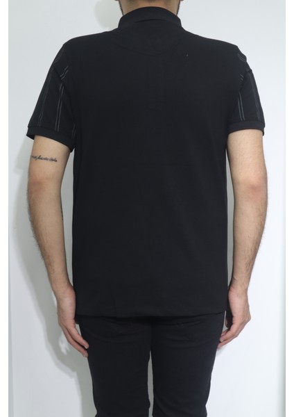 Fistan Store Erkek Çizgili Spor Kesim Rahat Kalıp Polo Yaka T-Shirt modelleri