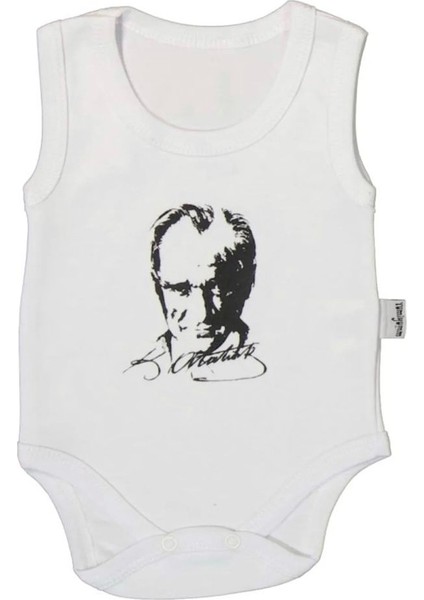 Atatürk Baskılı Bebek-Çocuk Kolsuz Zıbın fiyatları