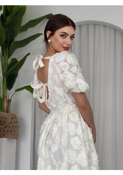 Wear Sırt Bağlama Detaylı Elbise
