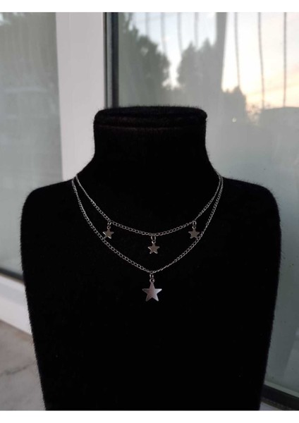 Ikili Yıldız Kolye Y2K fiyatları