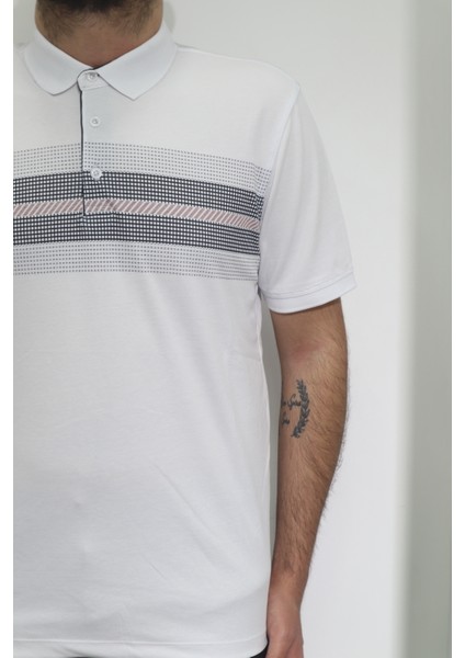 Fistan Store Erkek Desenli Spor Kesim Rahat Kalıp Polo Yaka T-Shirt fiyatları
