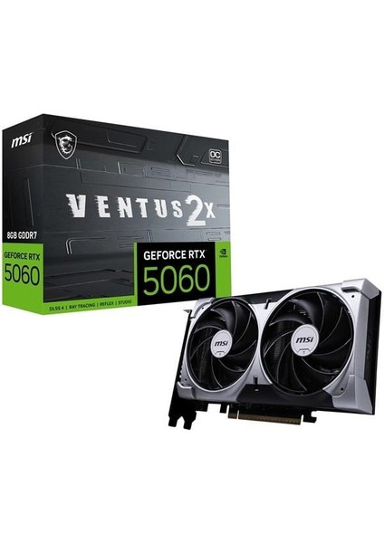 Msı 8gb RTX5060 Ventus 2x Oc Gddr7 128BIT HDMI Dp Pcıe 5.0