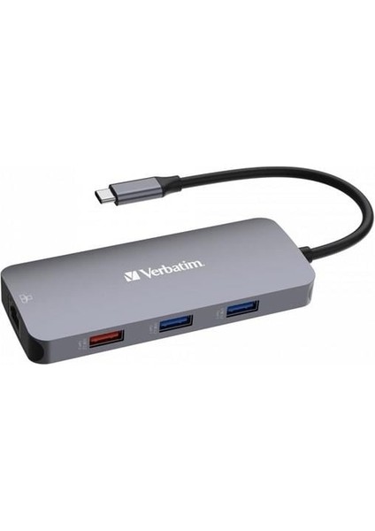 Verbatım Cmh-09 Usb-C Pro 9 Bağlantı Noktalı Dock