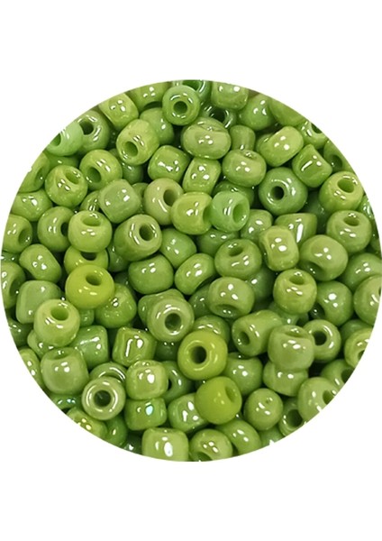 Dökme Cam Kum Boncuk (8/0) 3 mm - 20 Gram - Çimen Yeşili - BNC152