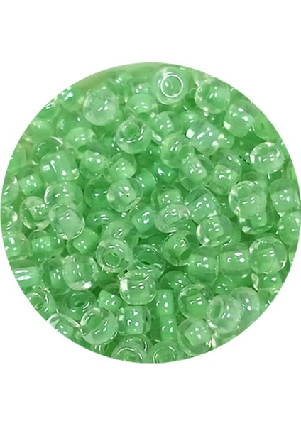 Dökme Cam Kum Boncuk (8/0) 3 mm - 20 Gram - Şeffaf Açık Yeşil - BNC150