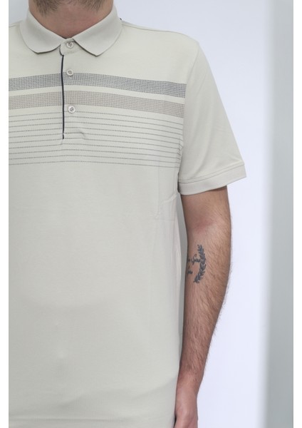 Fistan Store Erkek Desenli Spor Kesim Rahat Kalıp Polo Yaka T-Shirt fiyatları