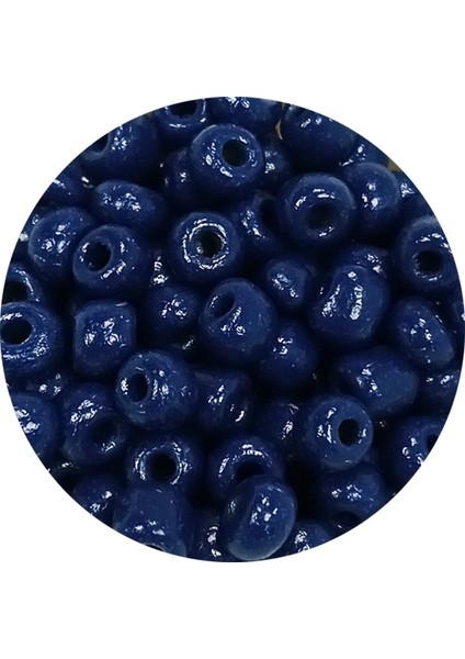 Dökme Cam Kum Boncuk Büyük Boy (6/0) 4 mm - 20 Gram - Lacivert - BNC098