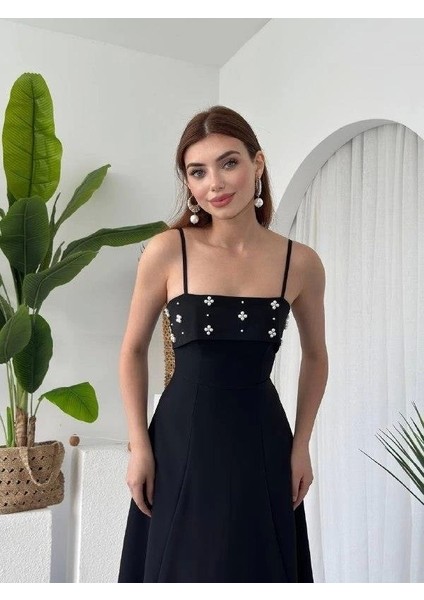 Acco Taş Detaylı Elbise