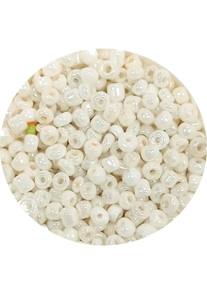 Dökme Cam Kum Boncuk (11/0) 2 mm - 60 Gram - Parlak Beyaz - BNC065