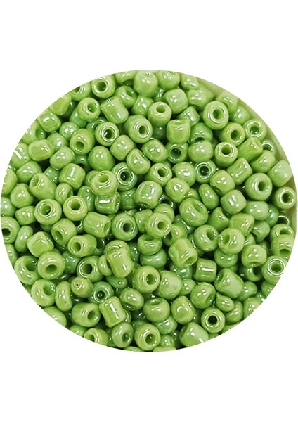 Dökme Cam Kum Boncuk (11/0) 2 mm - 60 Gram - Açık Yeşil - BNC038
