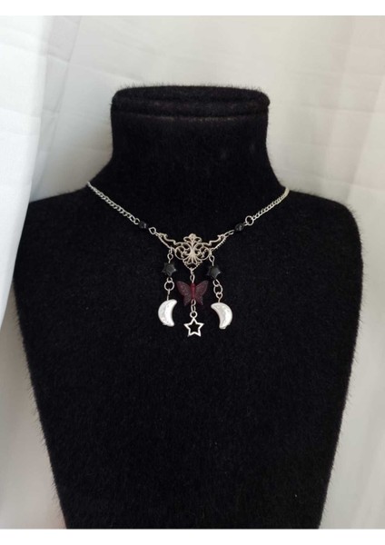 Vintage Bohem Gothic Halloween Kolye Y2K fiyatları