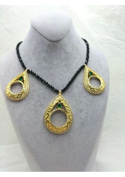 1 Yarım 2 Çeyrek Altın Takmaya Uygun Hürrem Çerçeveli Kolye modelleri