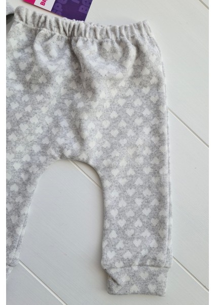 3-9 Ay Kız Bebek Takımı Stay Little Puan 3'lü Hırkalı Gri fırsatları