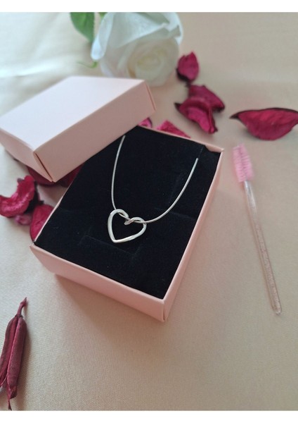 Kararmaz Çelik Kalpli Kolye