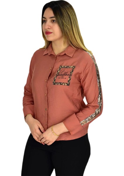 Kadın Kol Omuz Işlemeli Gömlek B6395 BGL-ST02545
